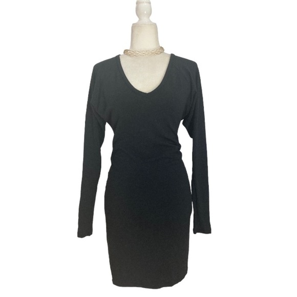 M Missoni Long Sleeve Mini Dress Wool Blend in Black - Picture 10 of 15